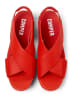 Camper Leder-Sandaletten in Rot