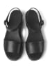 Camper Leren haksandalen zwart