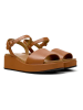 Camper Leder-Sandaletten in Hellbraun