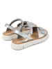 Camper Leder-Sandalen in Silber