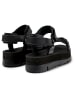 Camper Leder-Sandaletten in Schwarz