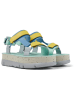 Camper Leren haksandalen turquoise/geel/lichtblauw