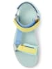 Camper Leren haksandalen turquoise/geel/lichtblauw