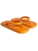 Camper Leder-Zehentrenner in Orange