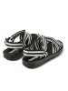 Camper Sandalen in Schwarz/ Weiß