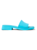 Camper Leren slippers "Dana" lichtblauw