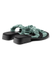 Camper Pantoletten "Dana" in Türkis/ Schwarz