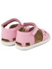 Camper Leder-Sandalen in Rosa