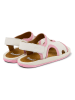 Camper Leder-Sandalen "Bicho" in Weiß
