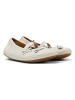 Camper Leder-Spangenballerinas "Right" in Creme
