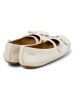 Camper Leder-Spangenballerinas "Right" in Creme