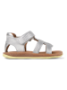 Camper Leder-Halbsandalen "Bicho" in Silber