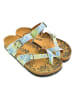 Calceo Teenslippers geel/blauw