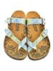 Calceo Teenslippers geel/blauw
