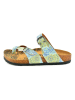 Calceo Teenslippers geel/blauw