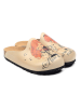 Calceo Clogs in Beige/ Bunt