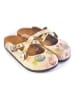 Calceo Clogs in Creme/ Bunt
