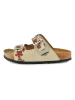 Calceo Slippers beige/rood