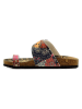 Calceo Teenslippers rood/oranje/meerkleurig