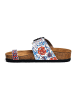 Calceo Teenslippers wit/blauw