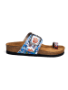 Calceo Teenslippers wit/blauw