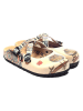 Calceo Clogs beige/meerkleurig