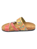 Calceo Teenslippers roze/geel