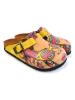 Calceo Clogs in Gelb/ Bunt