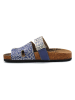Calceo Slippers blauw/wit