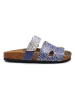 Calceo Slippers blauw/wit