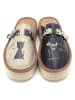 Calceo Clogs in Beige/ Schwarz