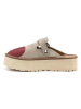 Calceo Clogs beige/rood