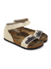 Calceo Sandalen in Beige/ Schwarz