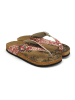 Calceo Teenslippers crème/rood