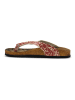 Calceo Teenslippers crème/rood