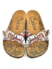 Calceo Slippers bruin/wit