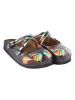 Calceo Clogs donkerblauw/meerkleurig
