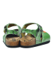 Calceo Półsandały w kolorze zielonym ze wzorem