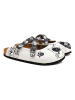 Calceo Clogs in Weiß/ Schwarz
