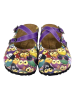 Calceo Clogs in Lila/ Bunt