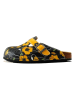Calceo Clogs zwart/geel