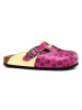 Calceo Clogs roze/geel