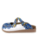 Calceo Clogs in Weiß/ Blau