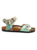 Calceo Sandalen meerkleurig/turquoise