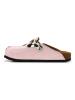 Calceo Clogs in Rosa/ Schwarz/ Weiß
