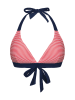Sassa Bikini-Oberteil in Rot/ Weiß/ Dunkelblau