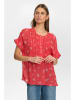 NÜMPH Bluse in Rot/ Bunt