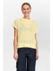 NÜMPH Koszulka dzianinowa w kolorze żółtym