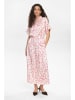 NÜMPH Sukienka "Nutwinkle" w kolorze jasnoróżowo-kremowym