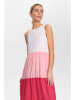 NÜMPH Kleid "Nupromise" in Weiß/ Rosa/ Rot